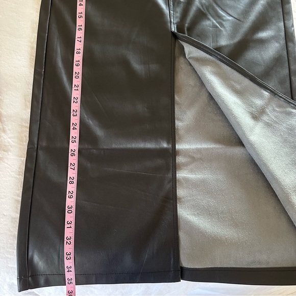 NWT PISTOLA ALICE UTILITY FAUX LEATHER MIDI SKIRT - Picture 10 of 15